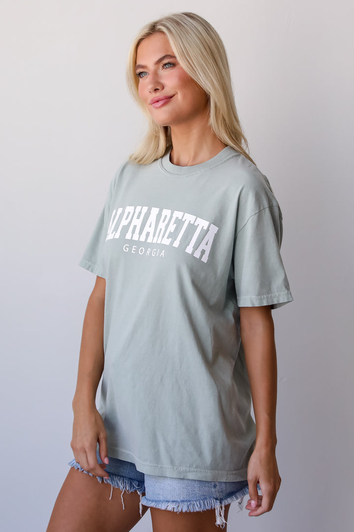 Sage Alpharetta Georgia Block Letter Tee