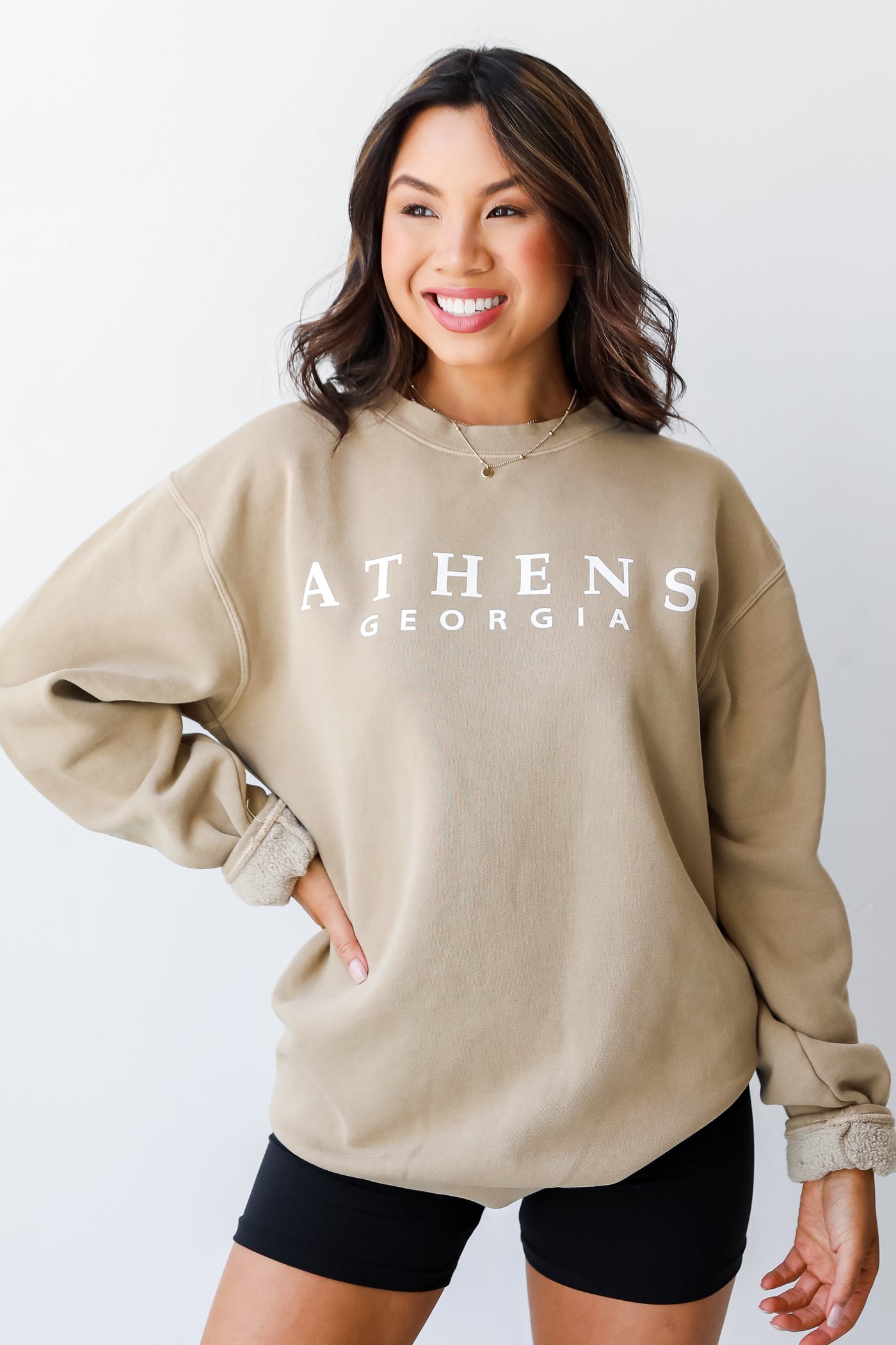 Tan Athens Georgia Pullover