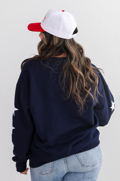 Navy ATL Baseball Star Sweatshirt