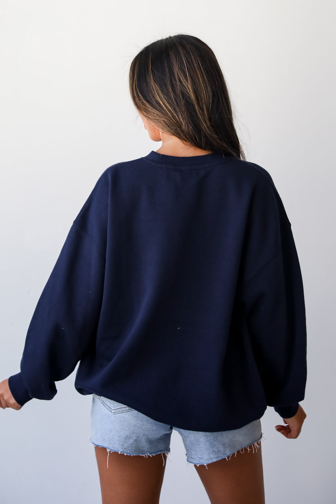 Navy Atlanta Baseball Sweatshirt