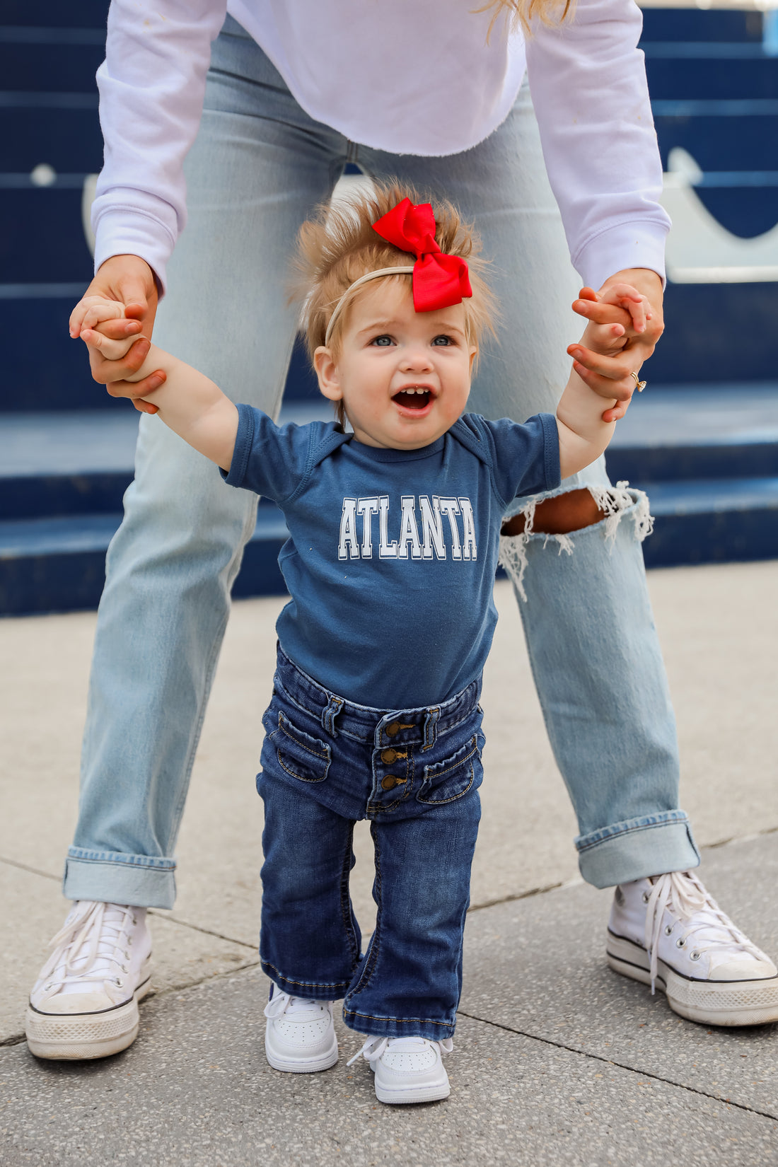 Navy Atlanta Onesie