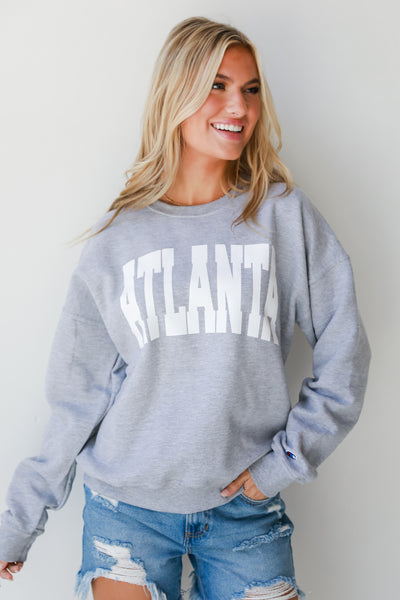  Atlanta Pullover. Sweatshirt, Atlanta Braves Game Day Outfit. Comfy Sweatshirt for Fall 