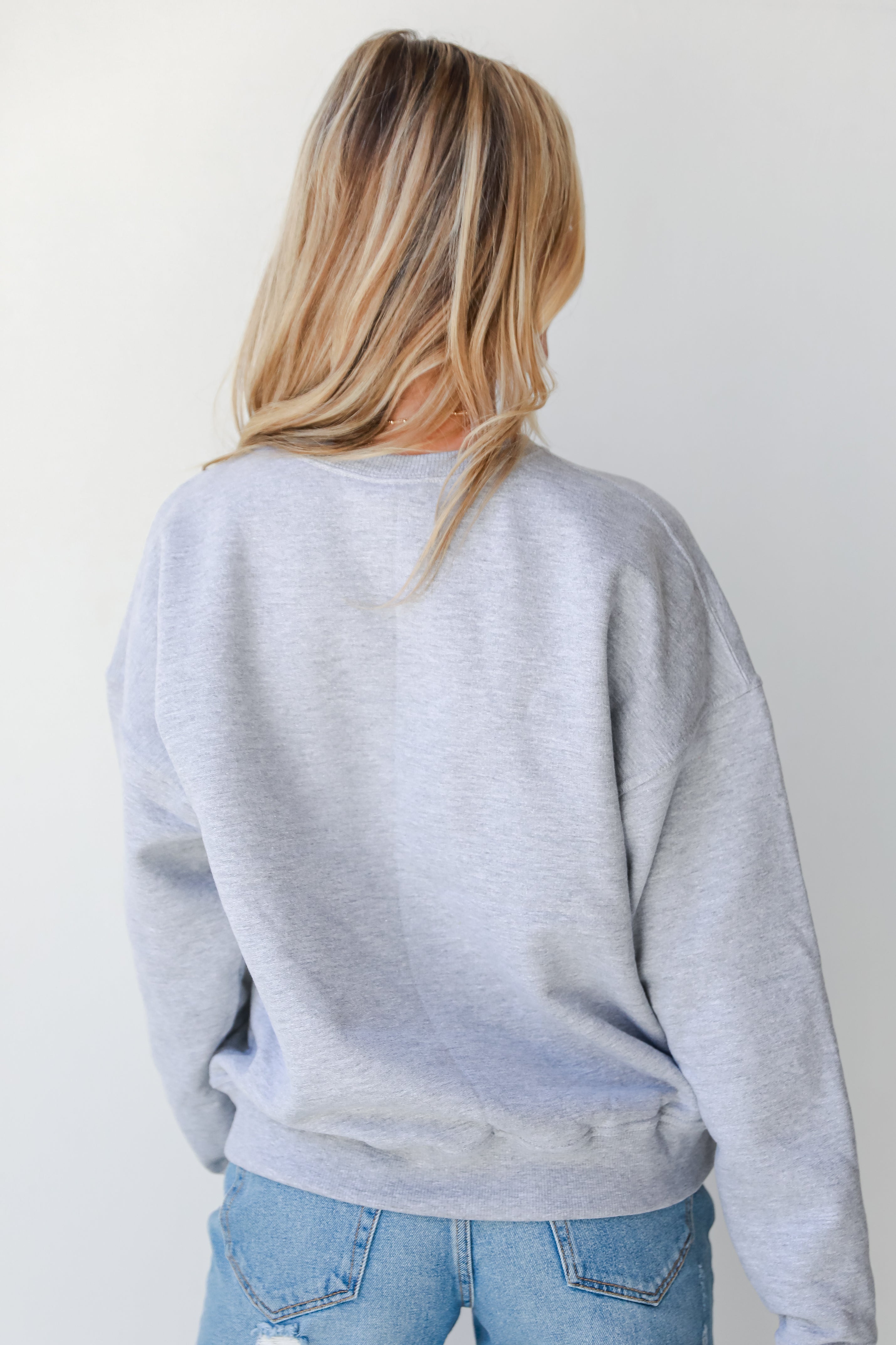 grey Atlanta Pullover back view