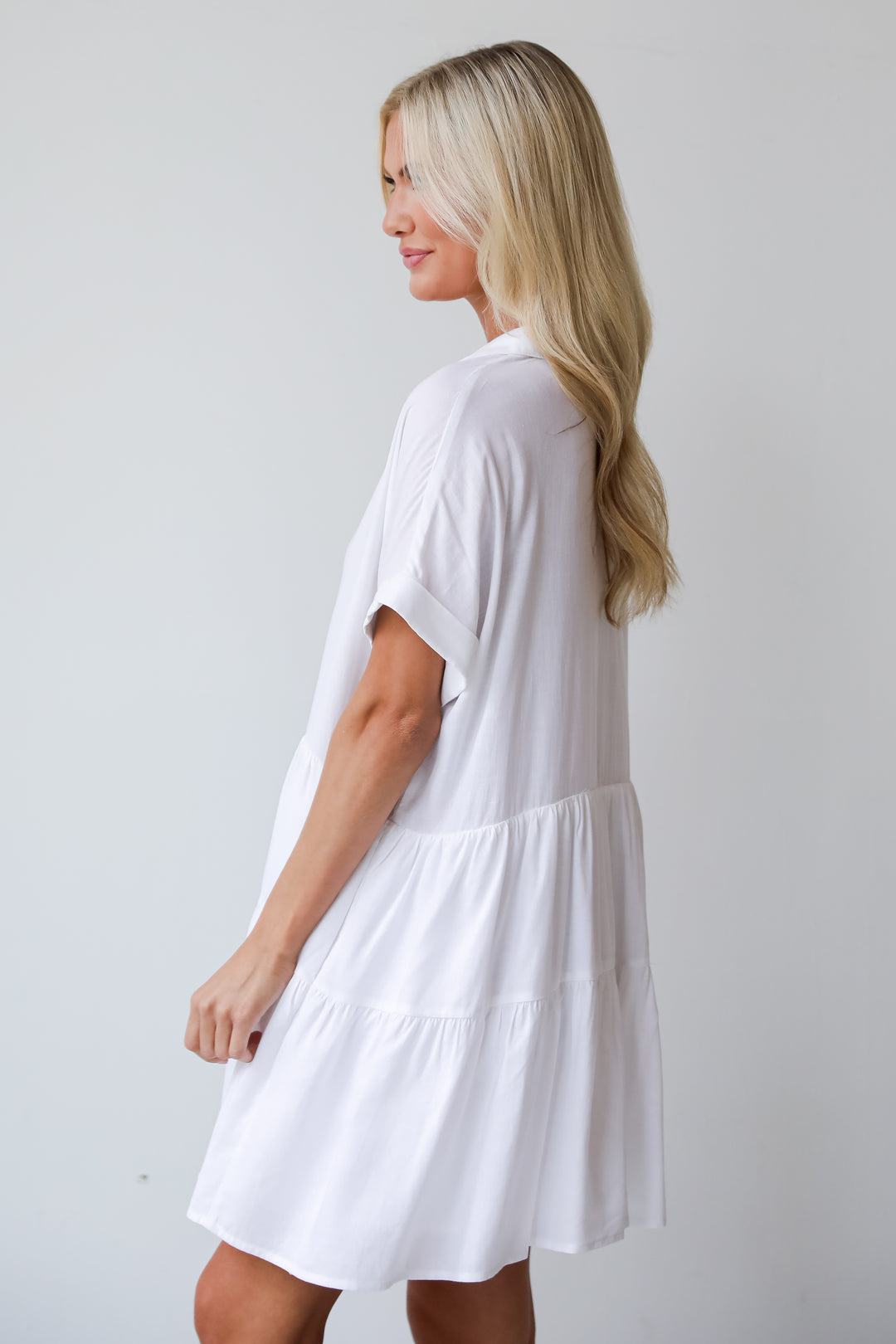 Easily Irresistible Tiered Mini Dress