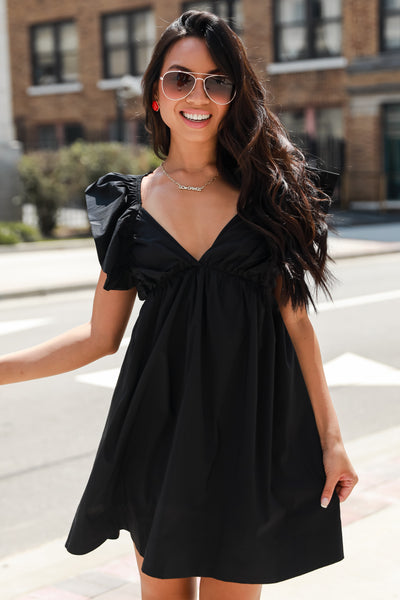 black Mini Dress
