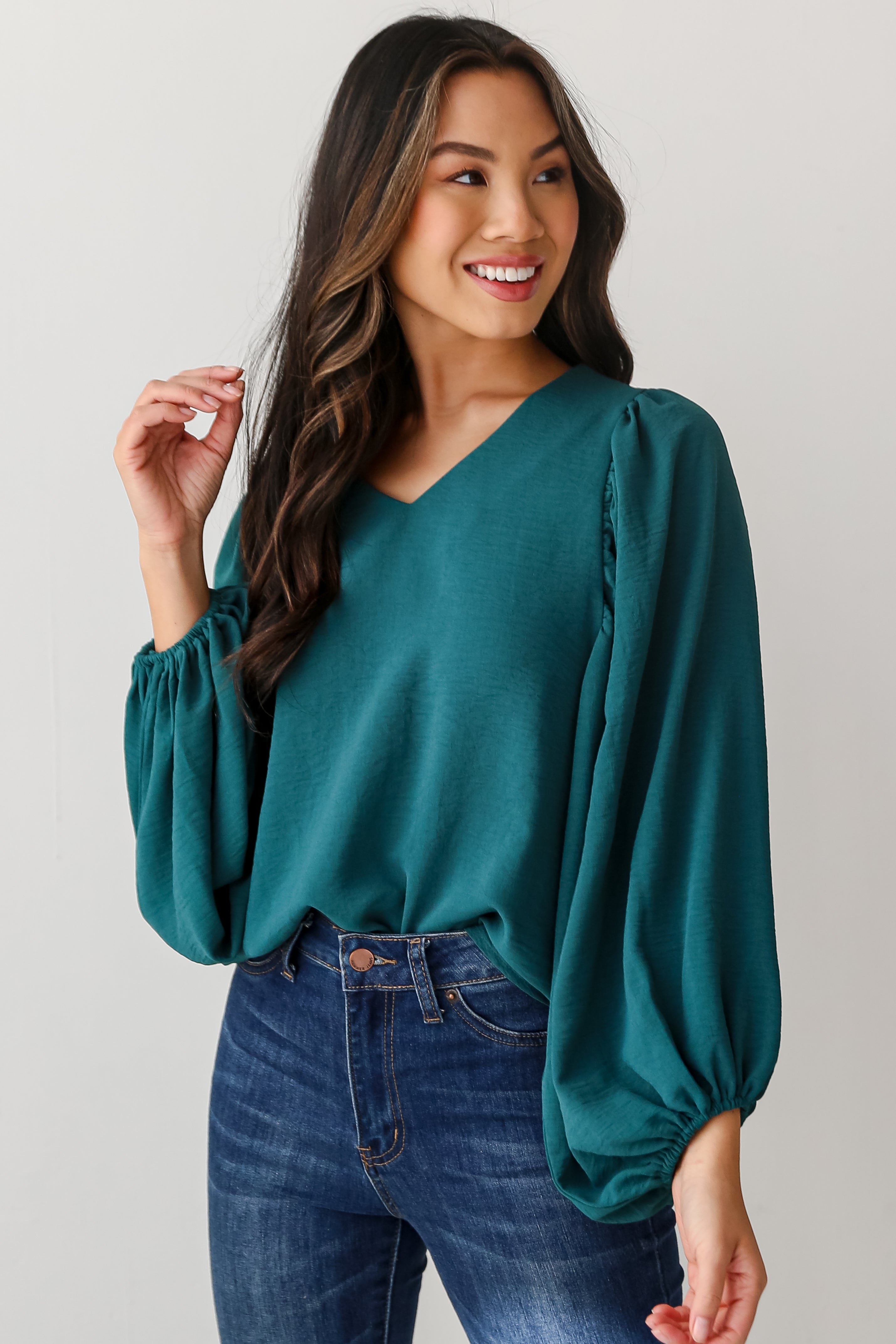 HYKE【ハイク】C/L BALLOON SLEEVE BLOUSE (15207) | glamour online