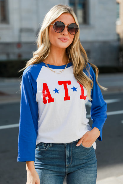 ATL Star Raglan Tee on model