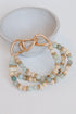 Mint Beaded Bracelet Set