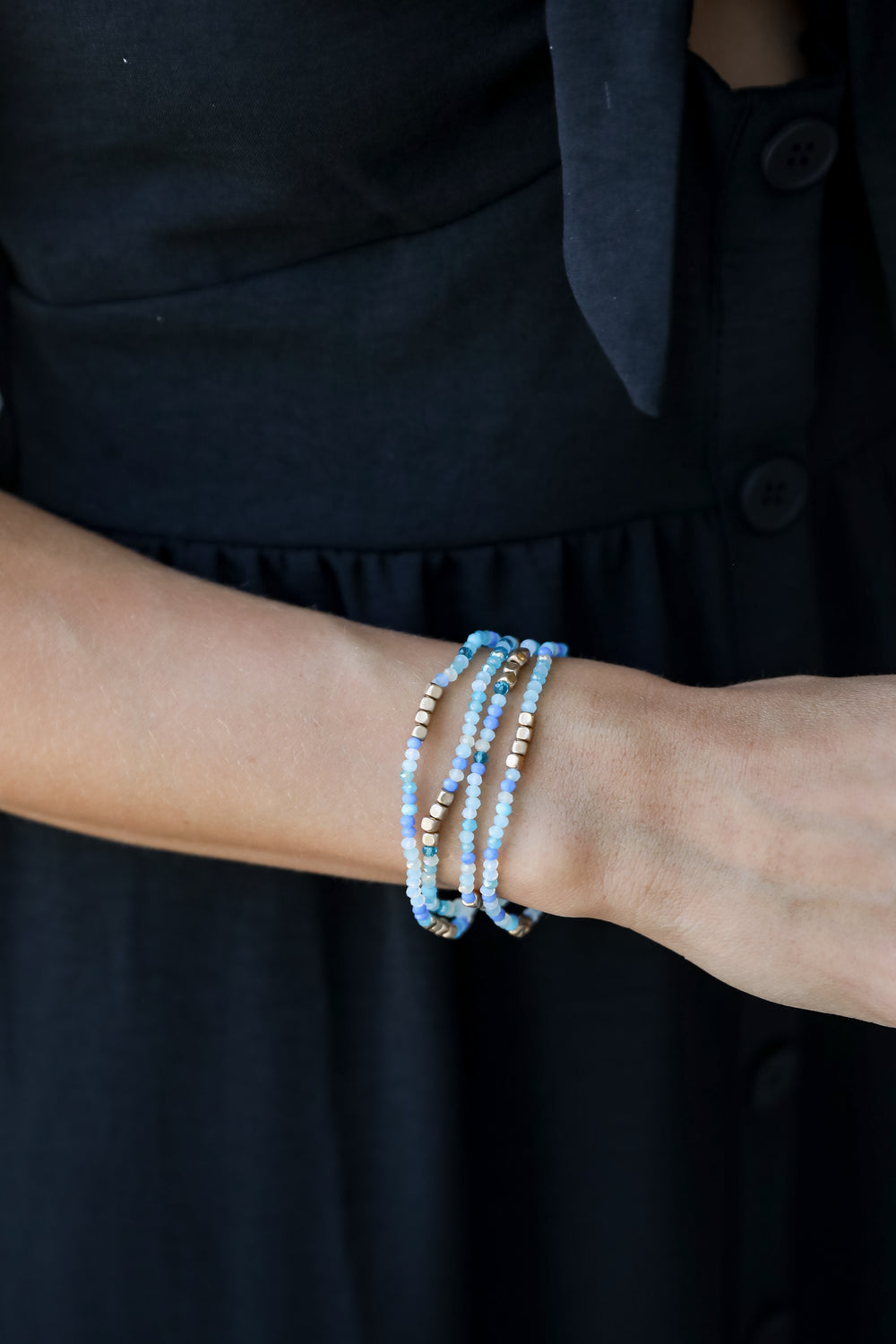 blue bracelets