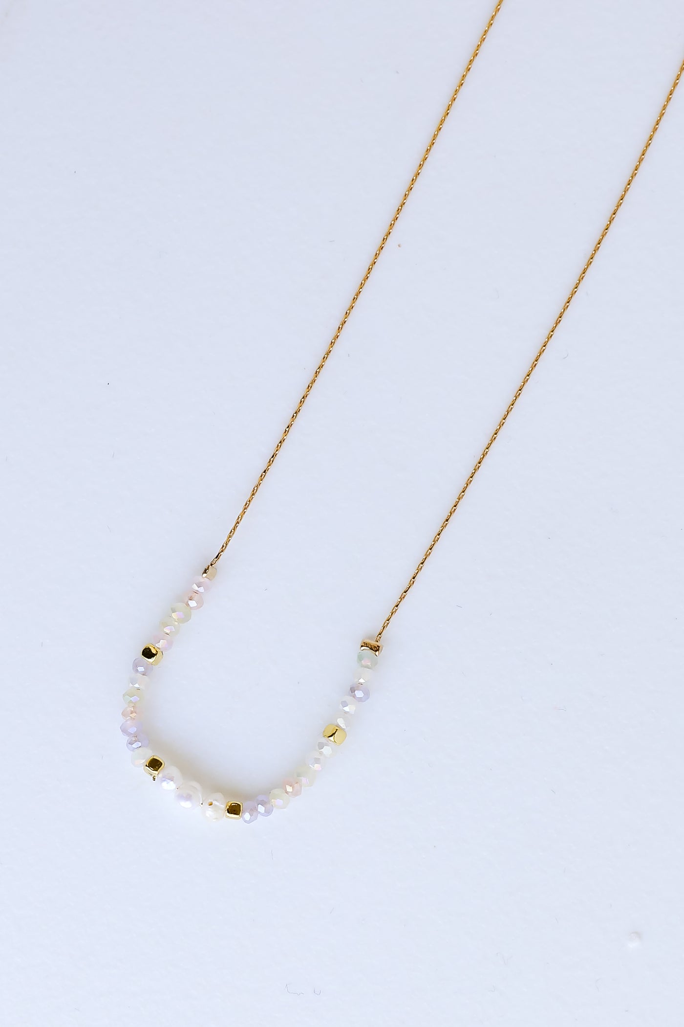white Beaded Necklace