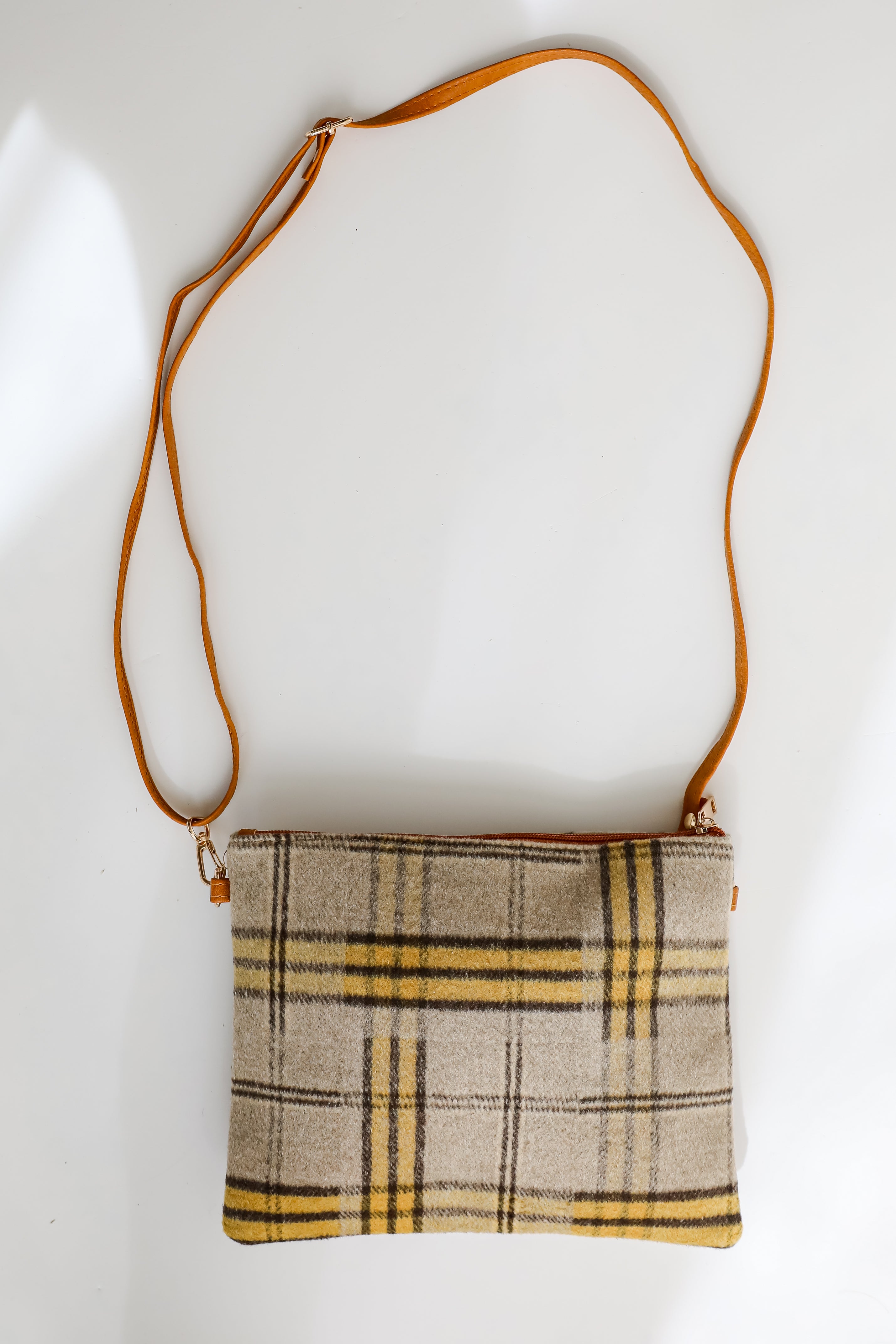 Tasteful Aesthetic Plaid Crossbody Bag