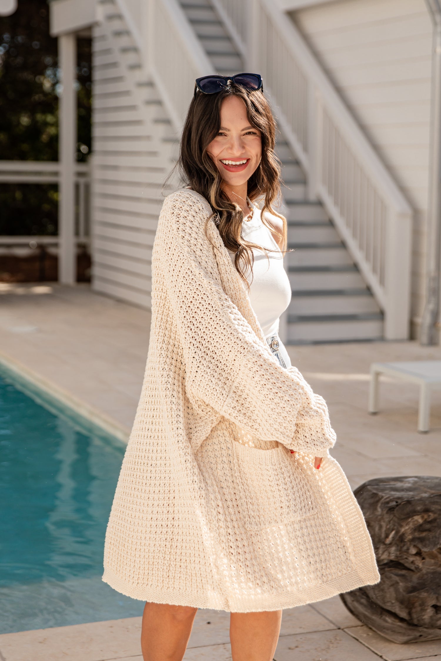 FINAL SALE - Cozy Haven Beige Knit Cardigan FINAL SALE - Cozy Haven Beige Knit Cardigan