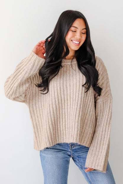 Charmed Crush Beige Sweater