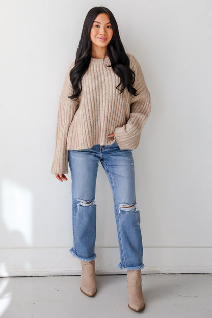 Charmed Crush Beige Sweater