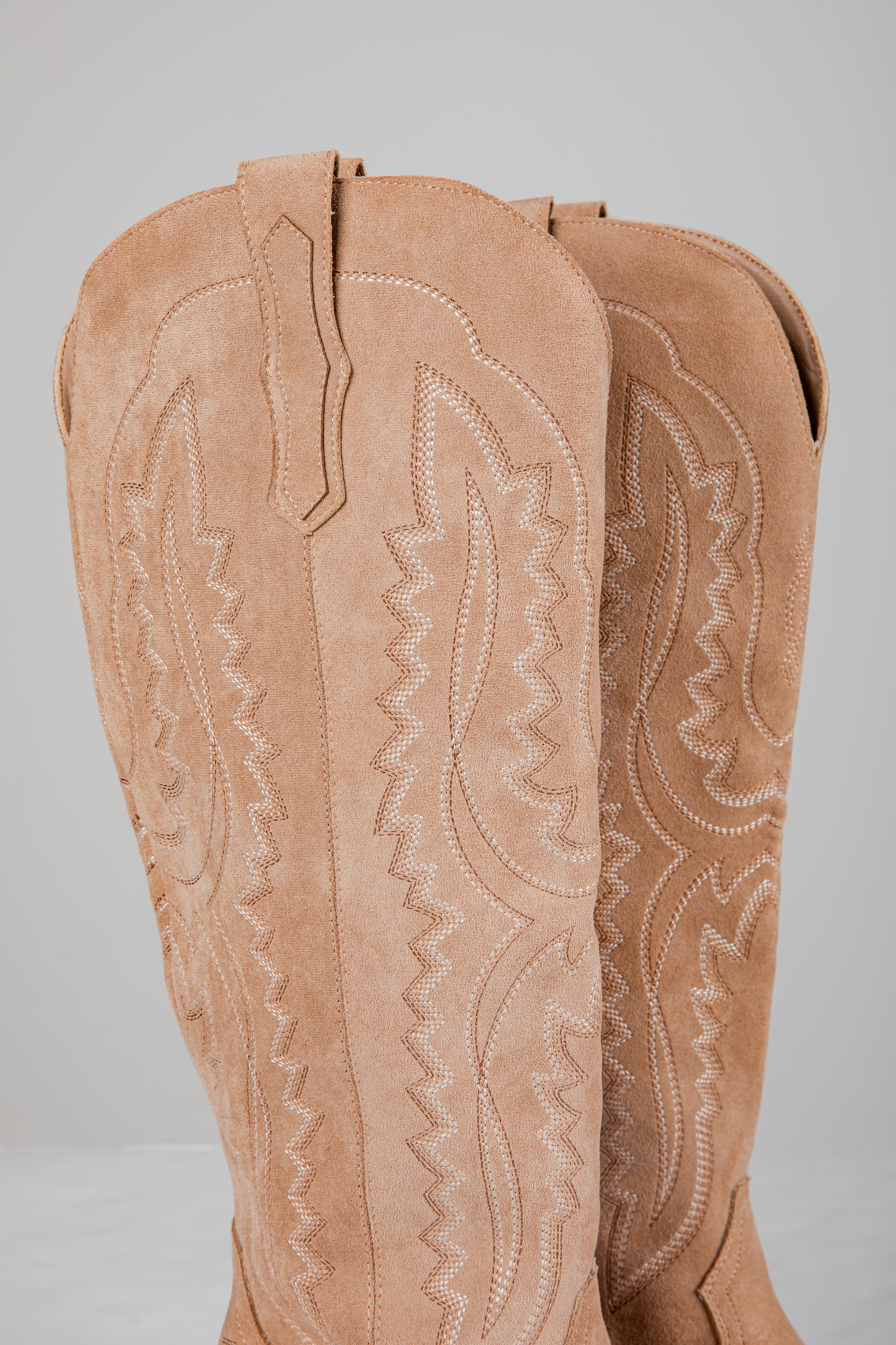 beige western boots