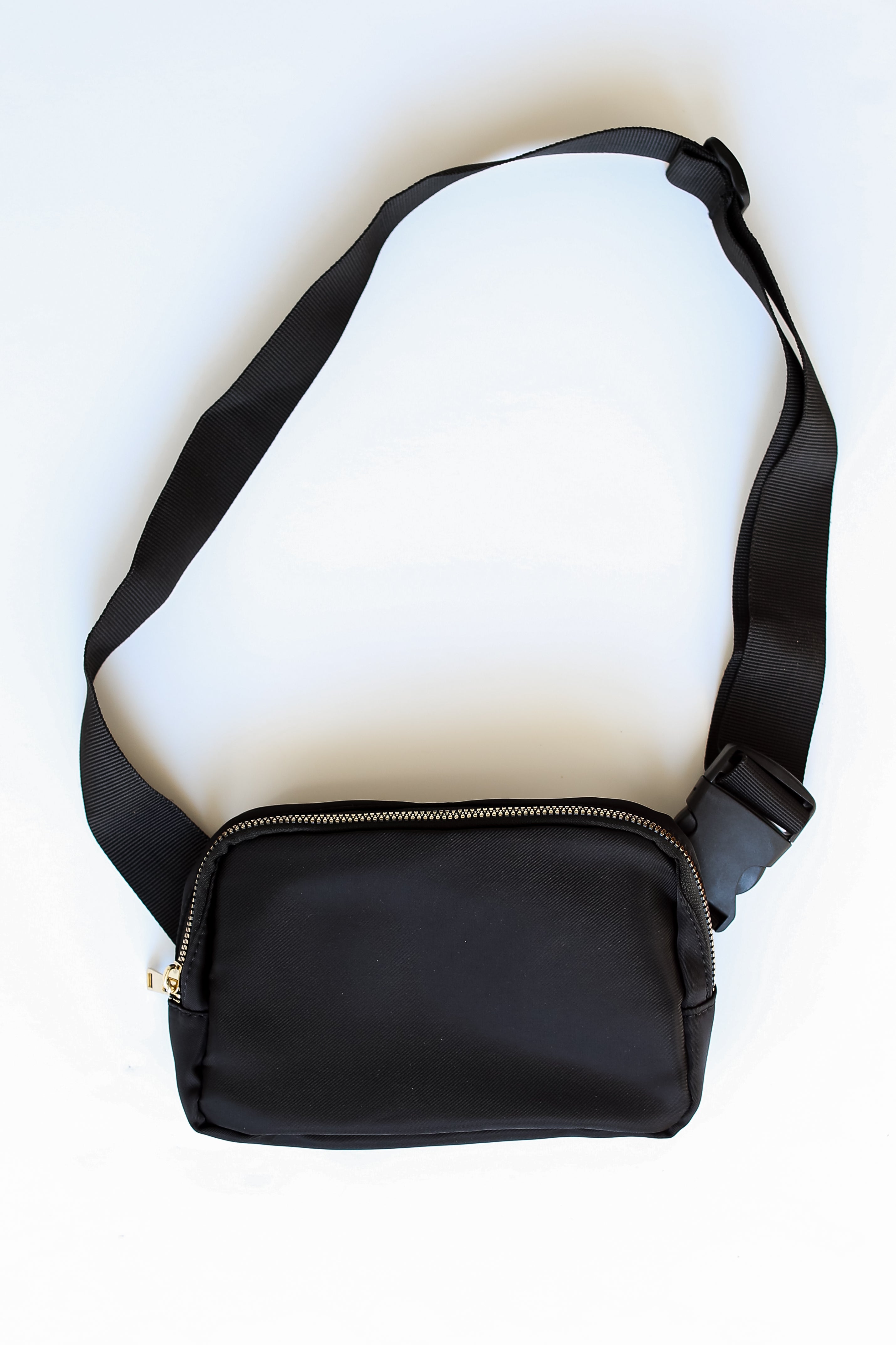 black Belt Bag flat lay