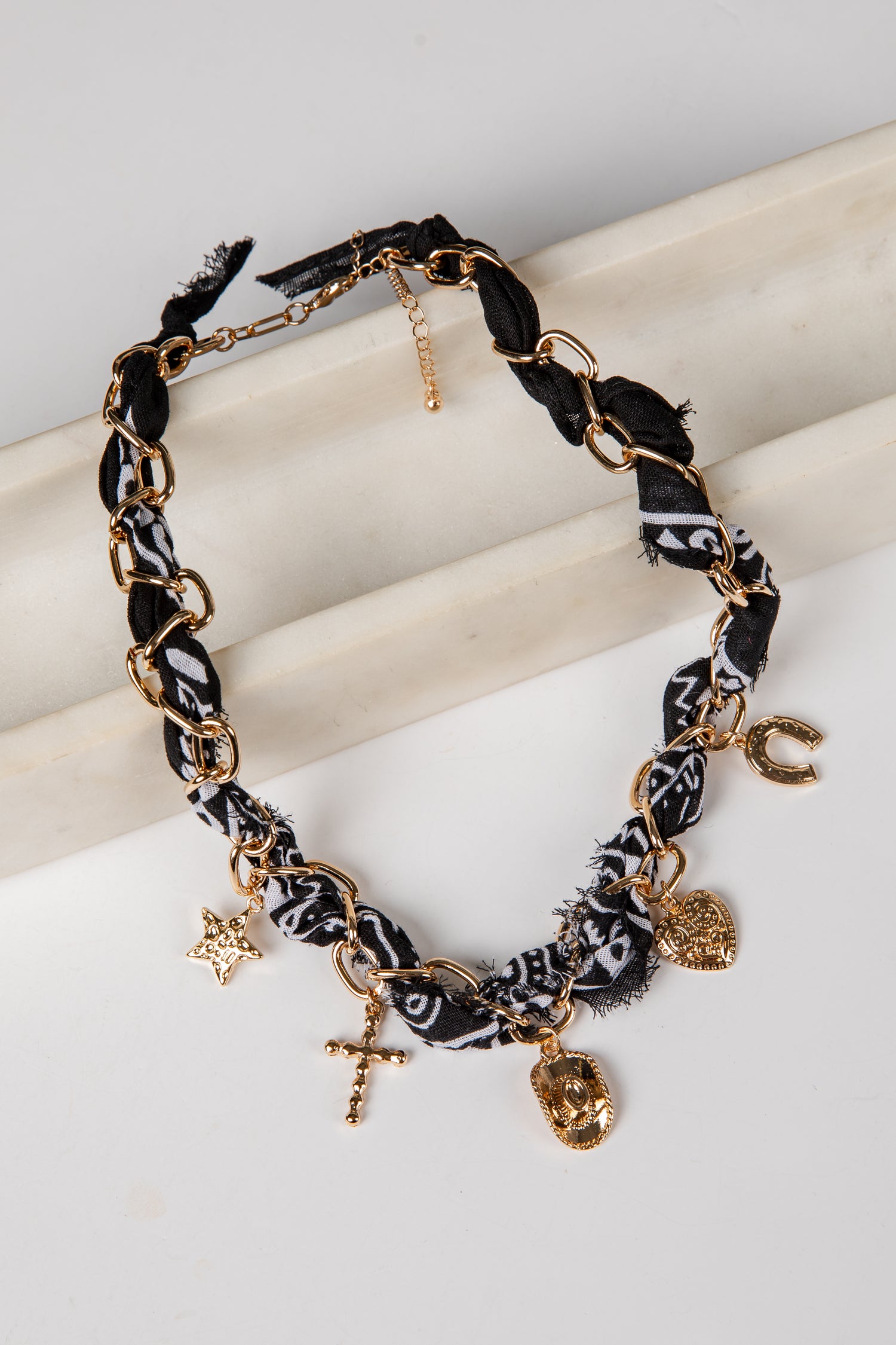 black bandana necklace