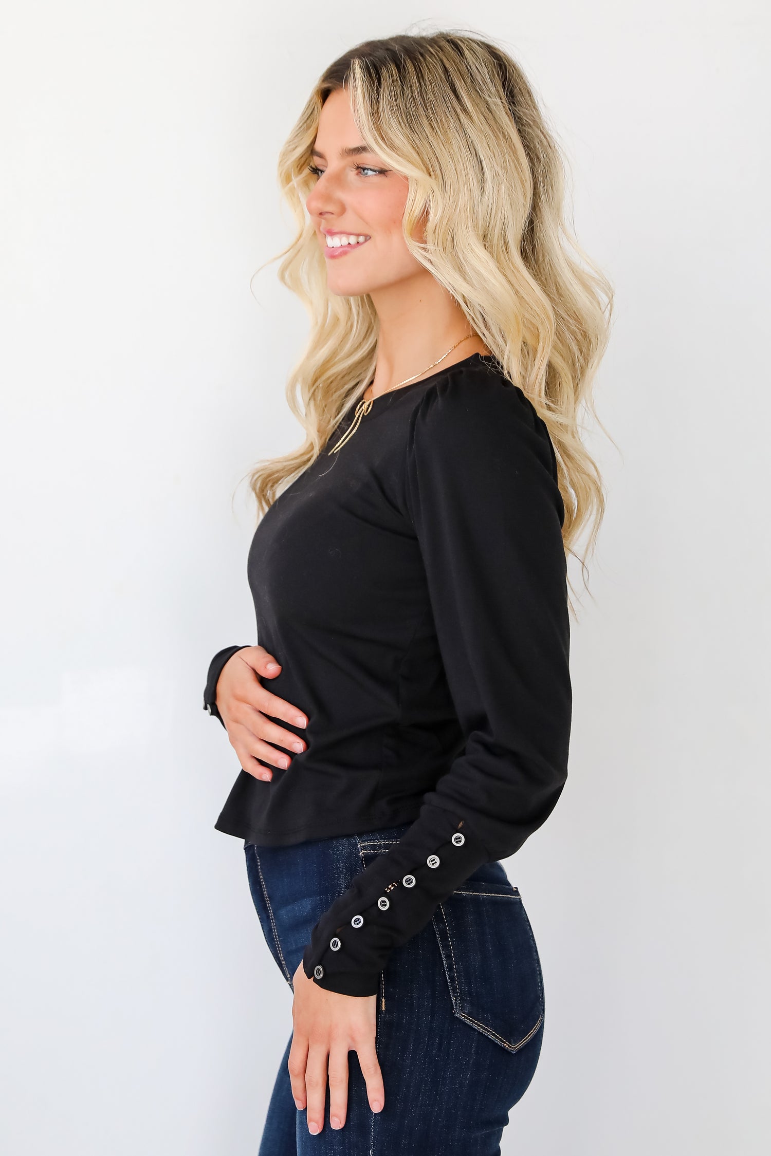 Luxury Sweetness Black Knit Top