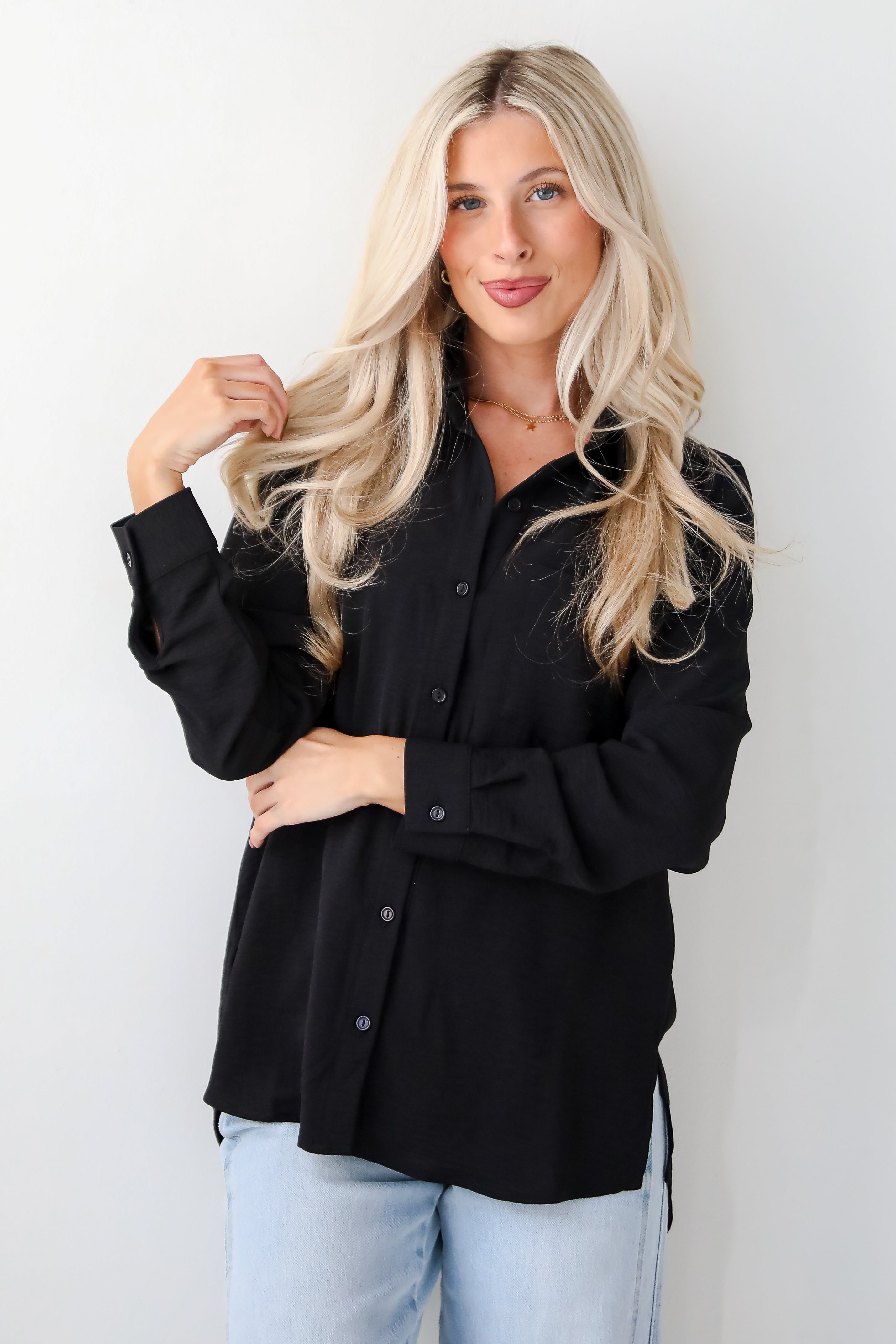 Perfected Sophistication Button-Up Blouse