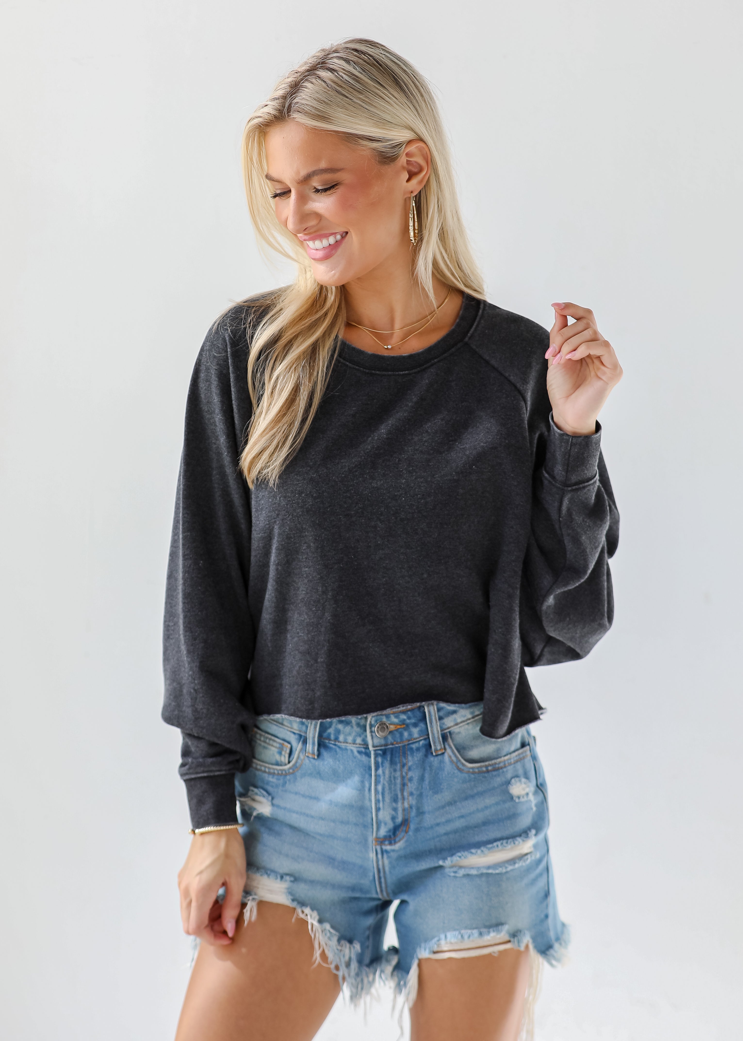 Coveted Ease Cropped Pullover