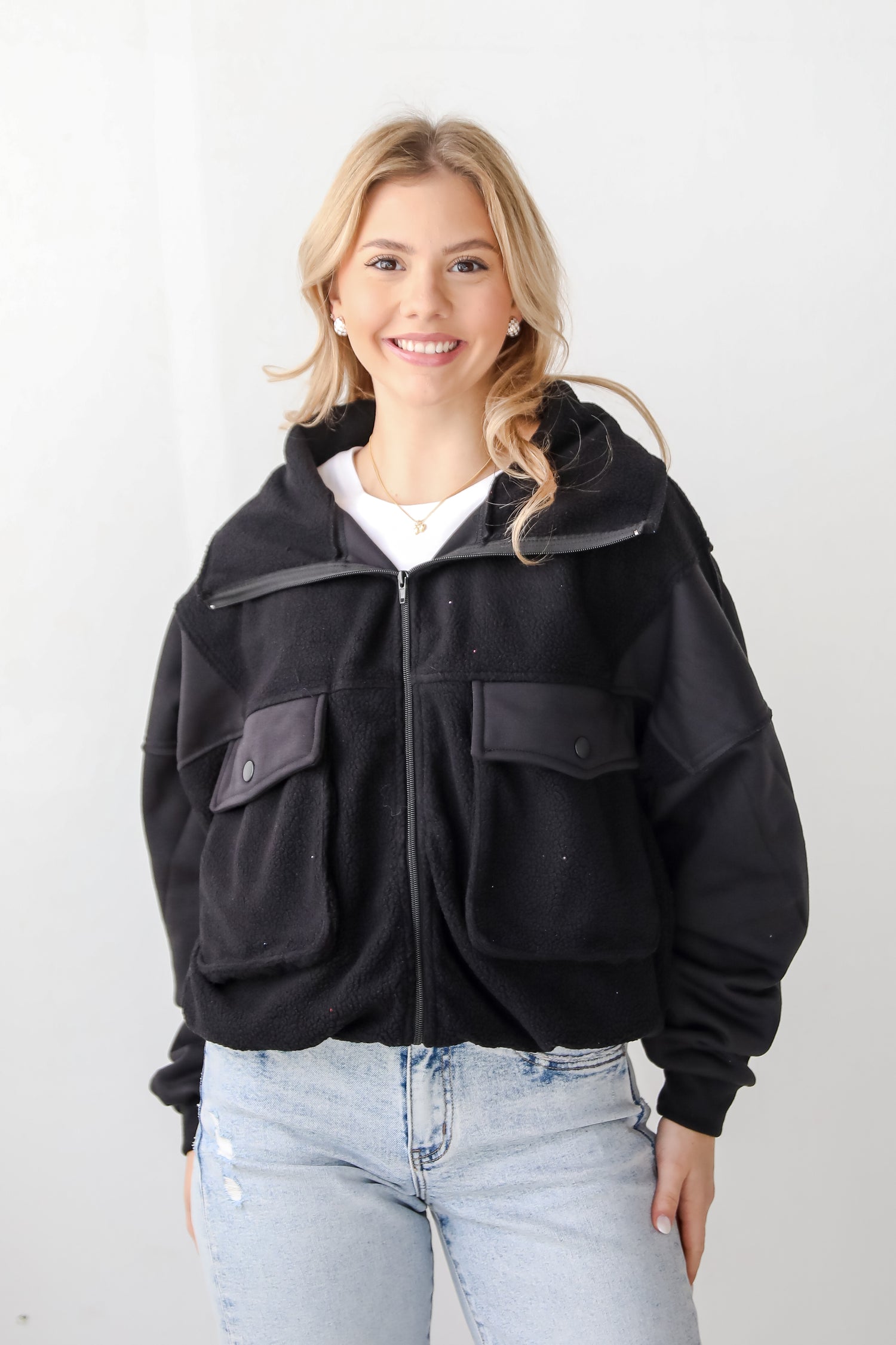 Amazing Comfort Fleece Bomber Jacket