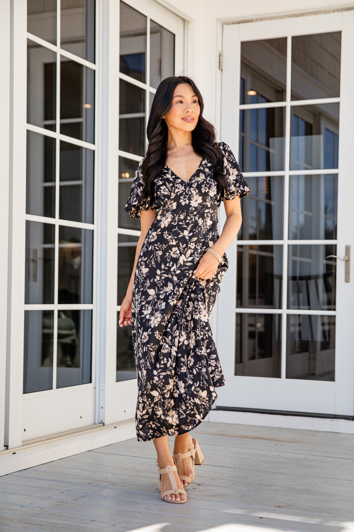 Black Floral Maxi Dress | Cute Dresses For Women