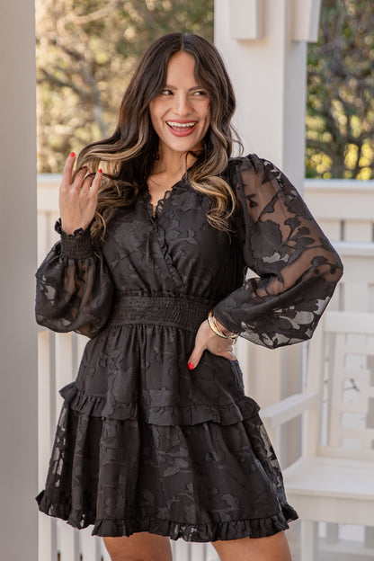 lace up little black dress Lace-Up Short Black Homecoming Dress with Corset Black / 00