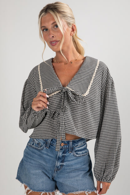 gingham top