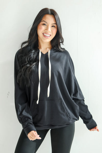 Blissful Beginnings Black Hooded Top