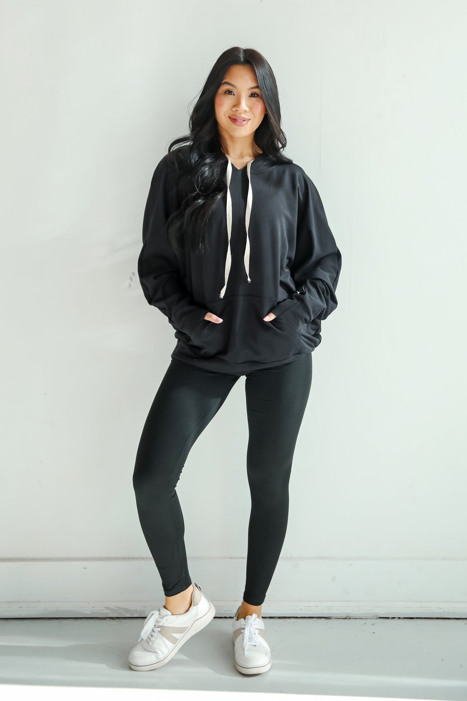 Blissful Beginnings Black Hooded Top