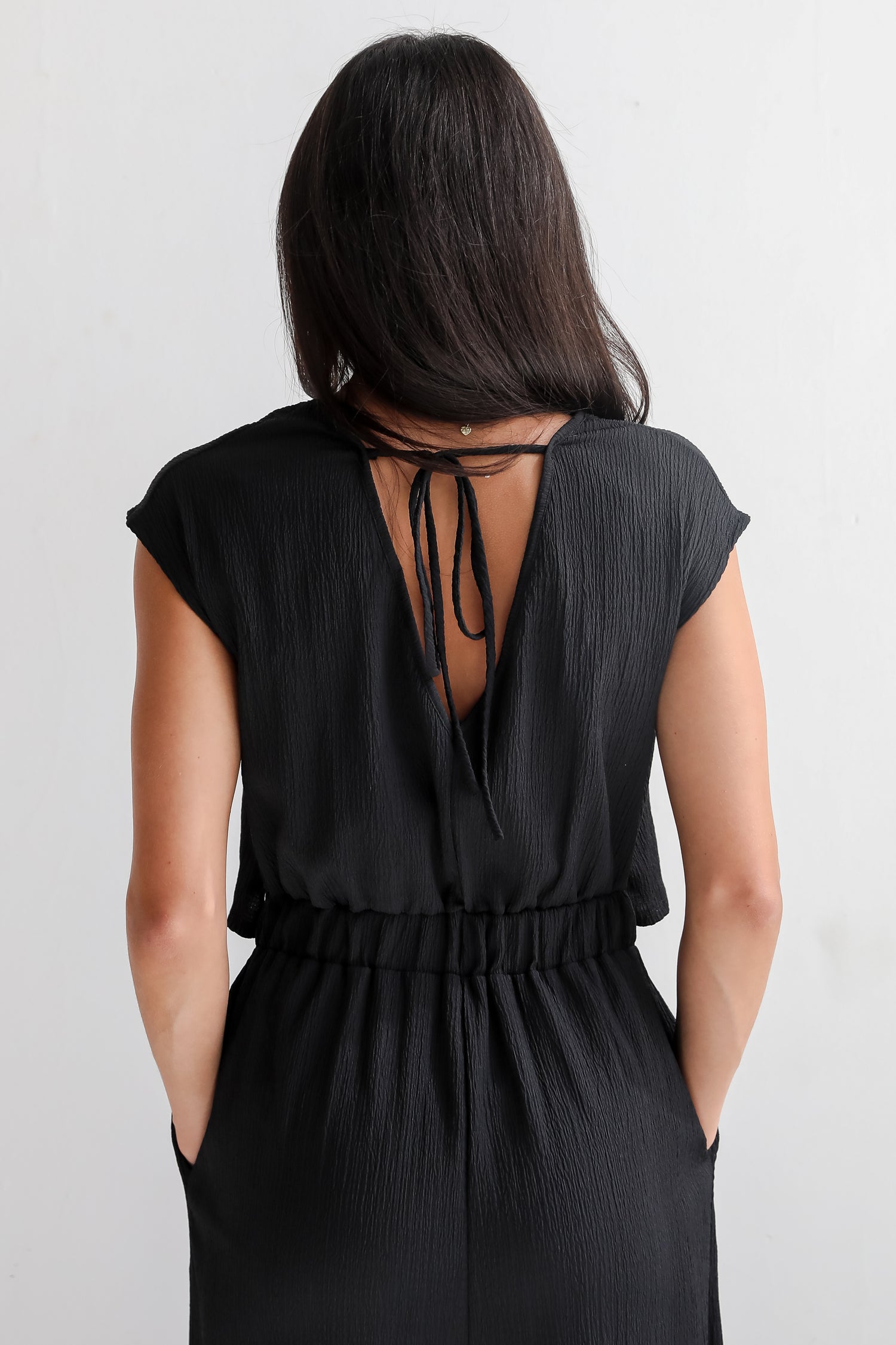 Seasonal Spirit Black Jumpsuit