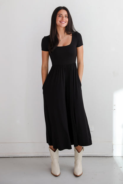 Remarkable Attitude Black Jumpsuit