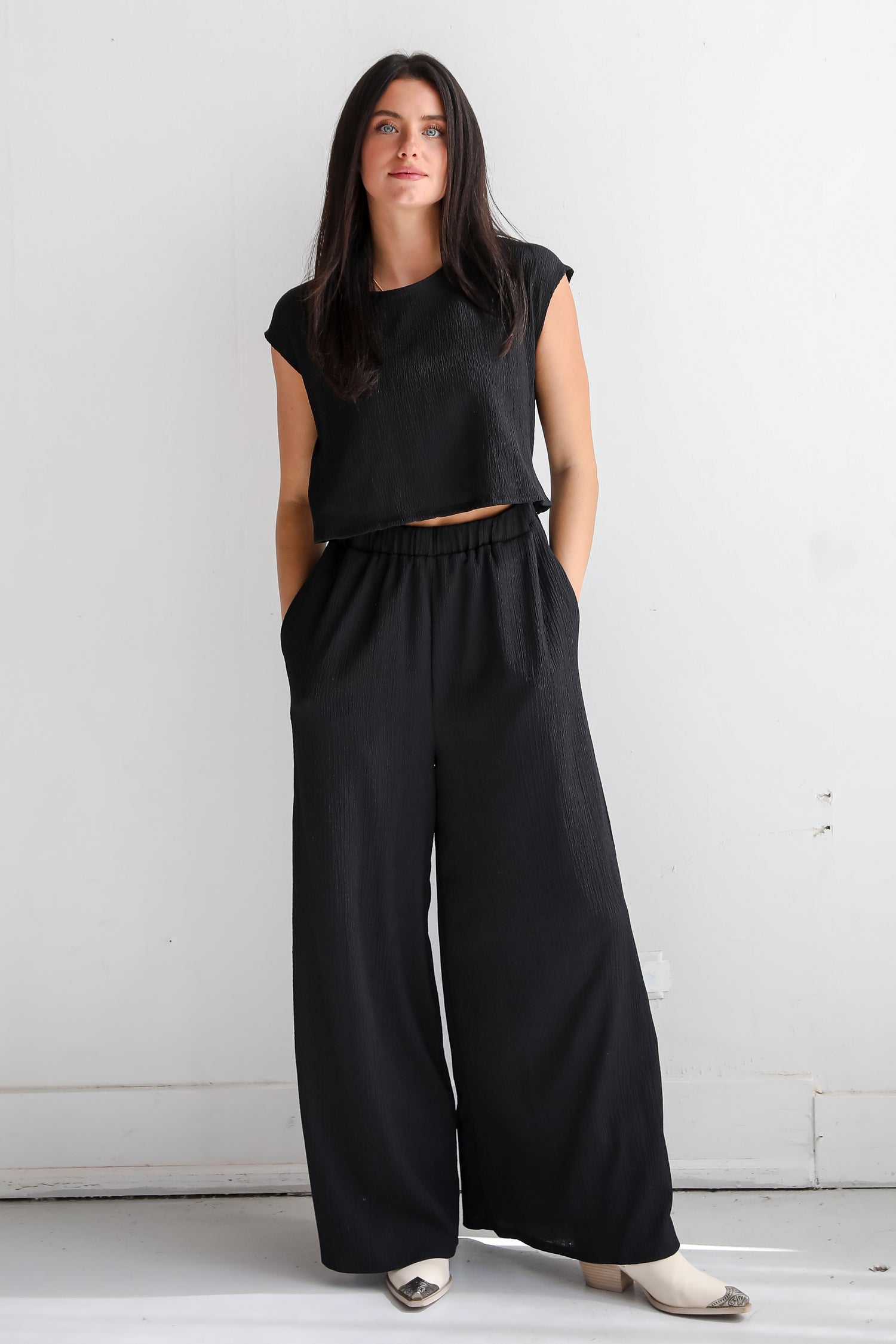 Seasonal Spirit Black Jumpsuit