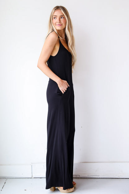 casual Black Jumpsuit