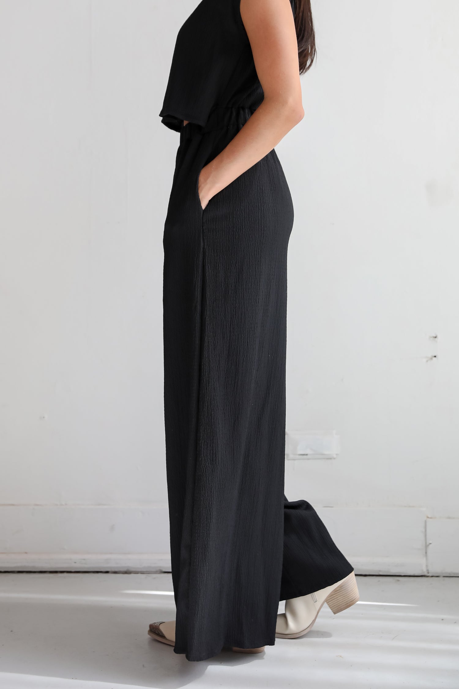 Seasonal Spirit Black Jumpsuit