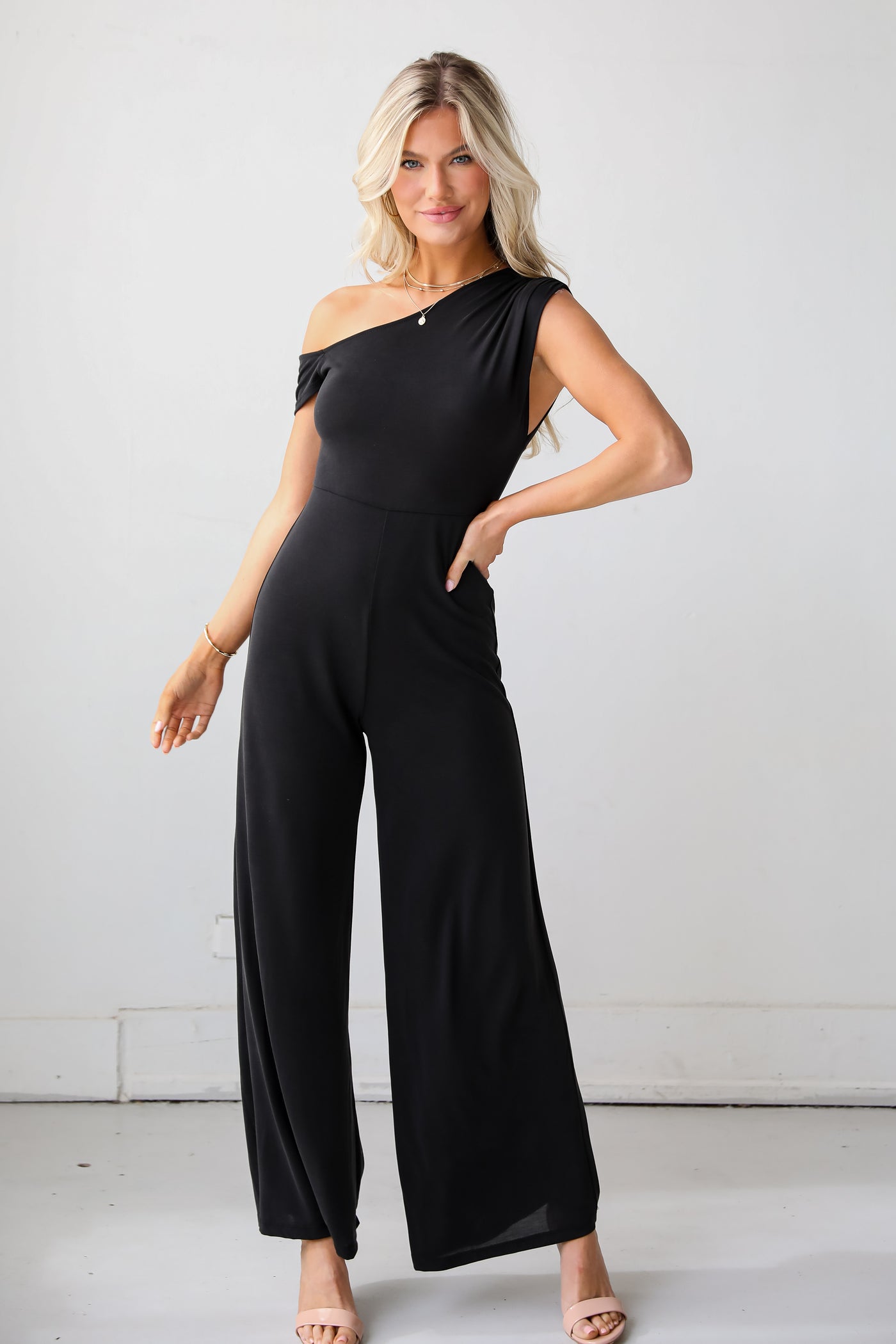 black cutout jumpsuit for women Authentically Yours Black Jumpsuit