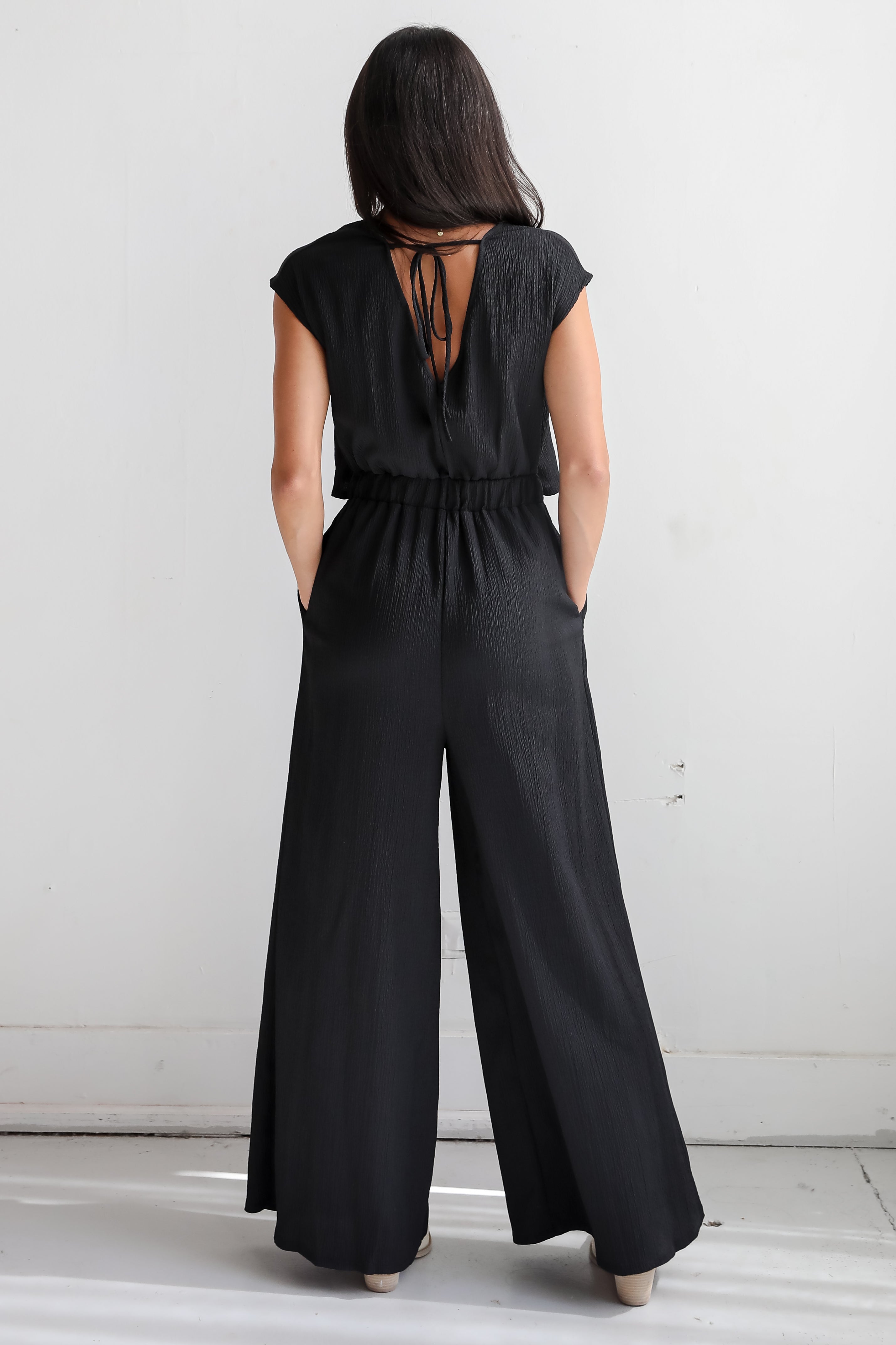 Seasonal Spirit Black Jumpsuit