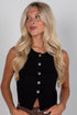 black knit vest