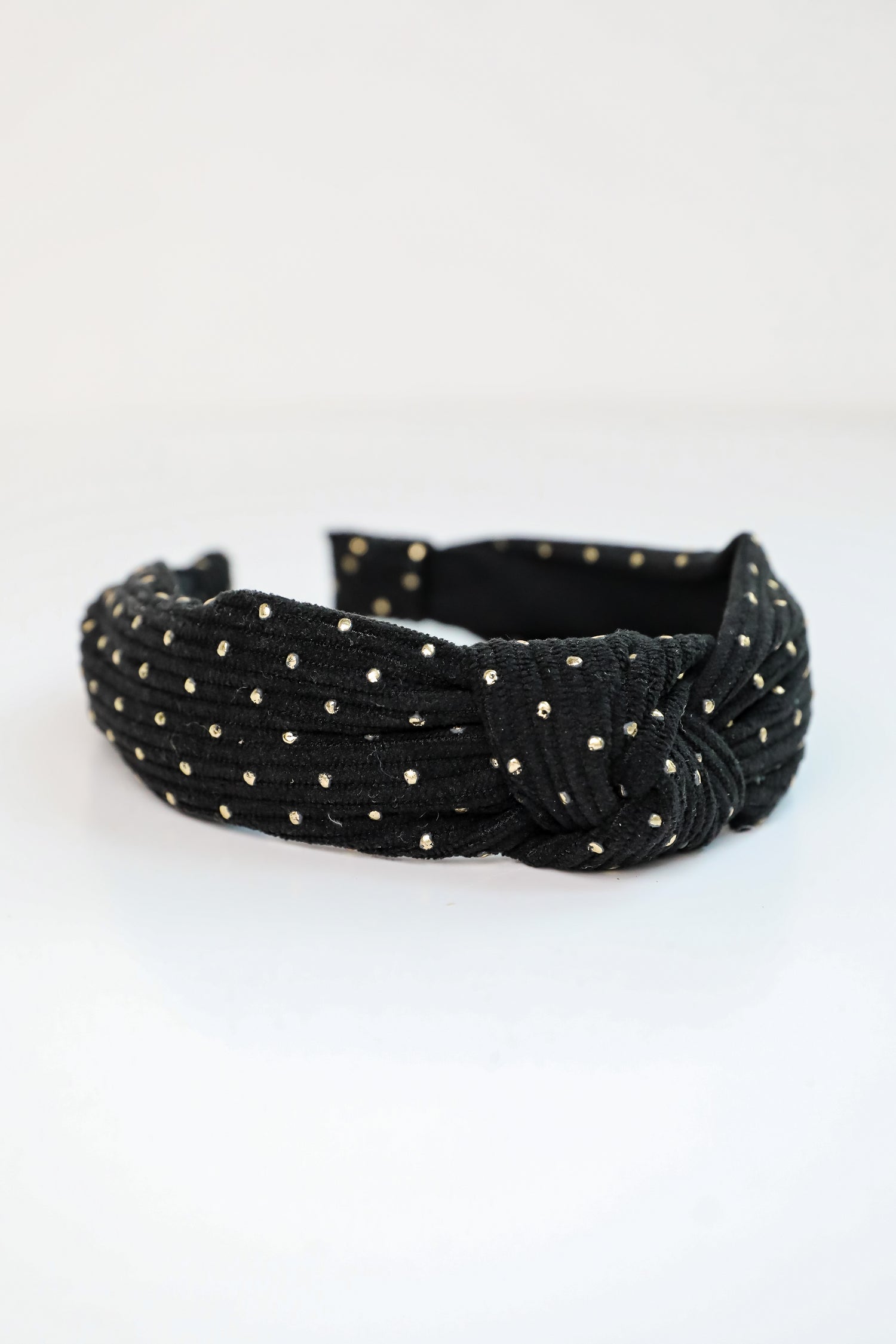 Ideal Sweetness Black Knotted Headband