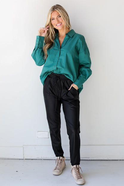 cute black joggers for women