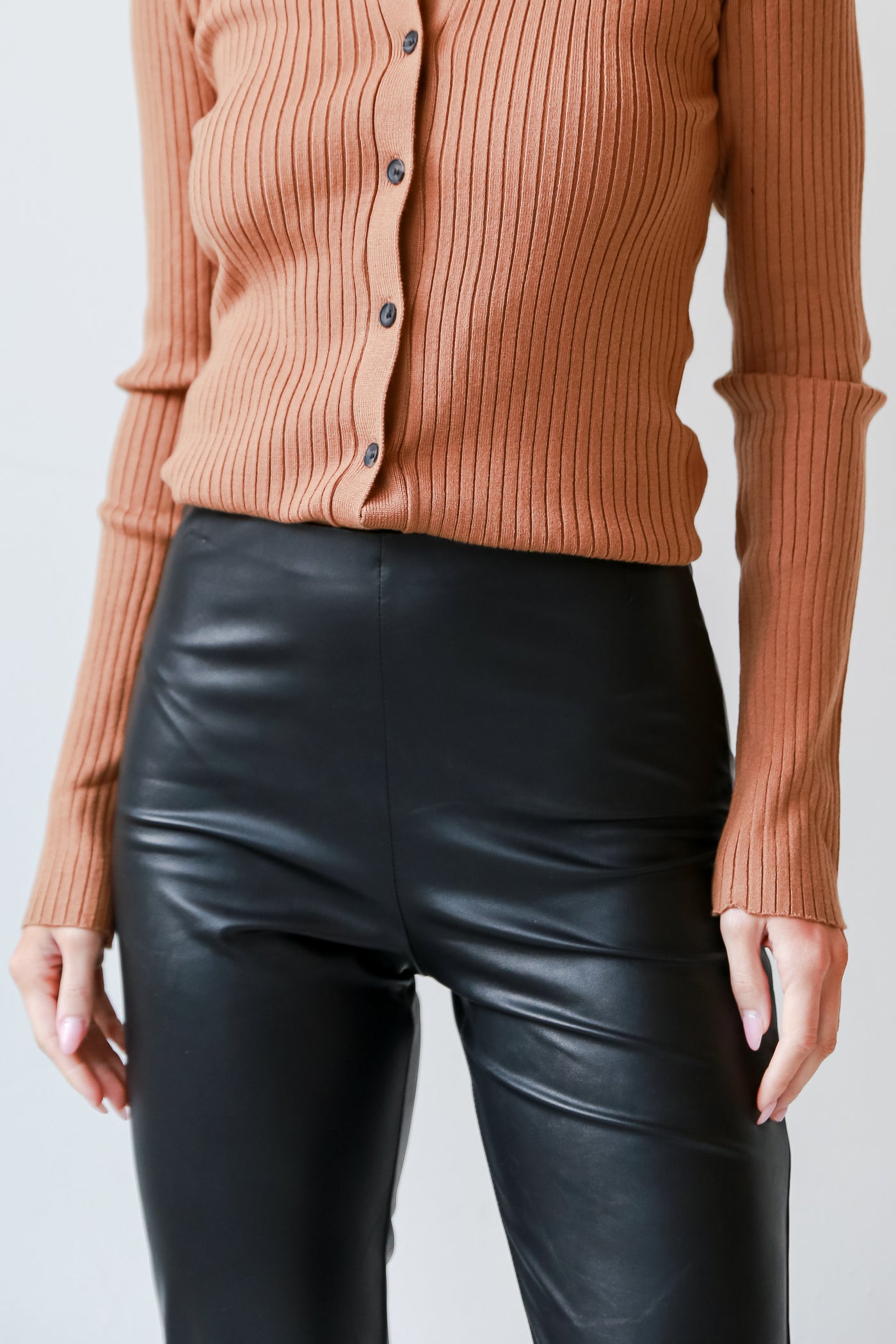 Black Leather Pants for women