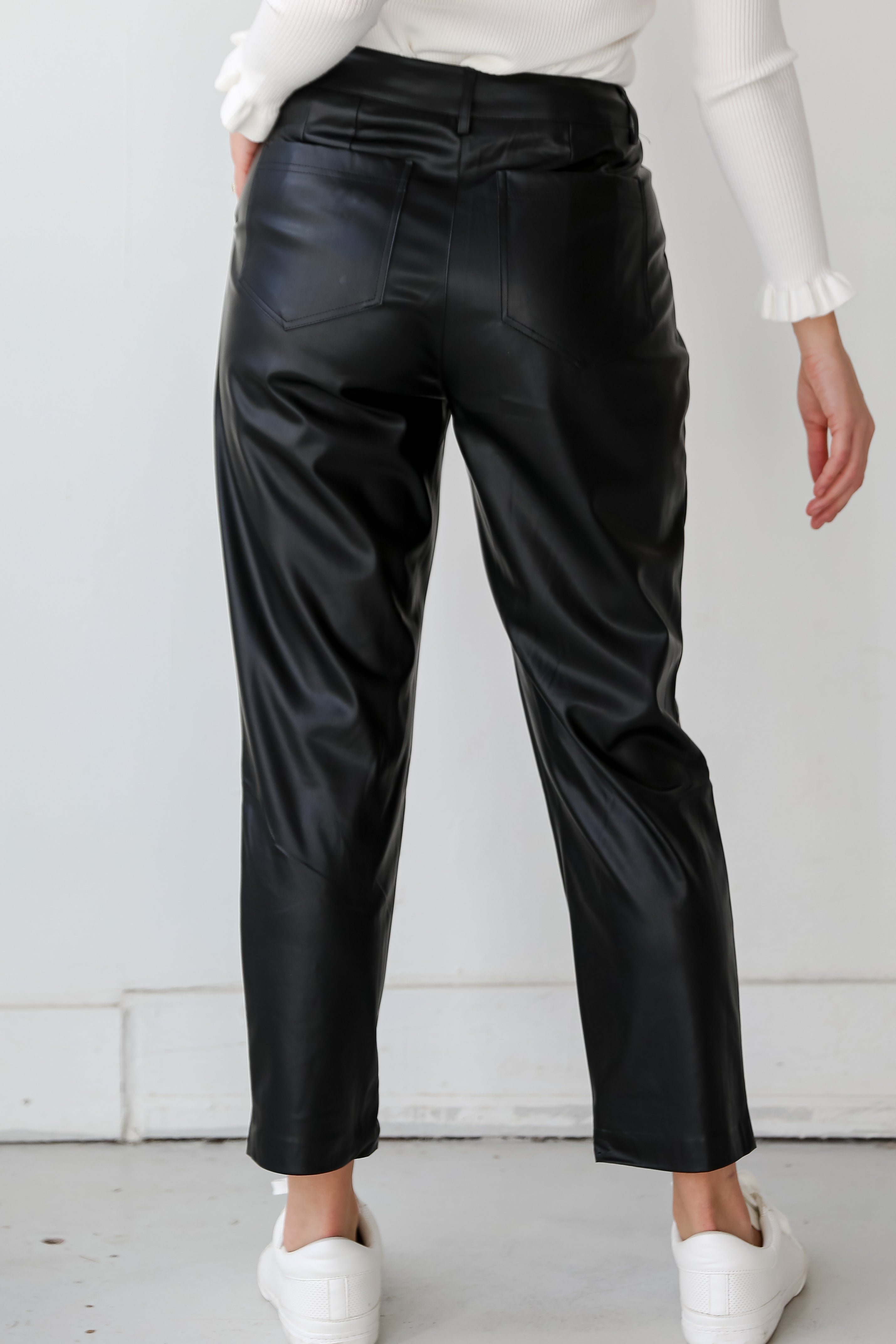 chic Black Leather Pants