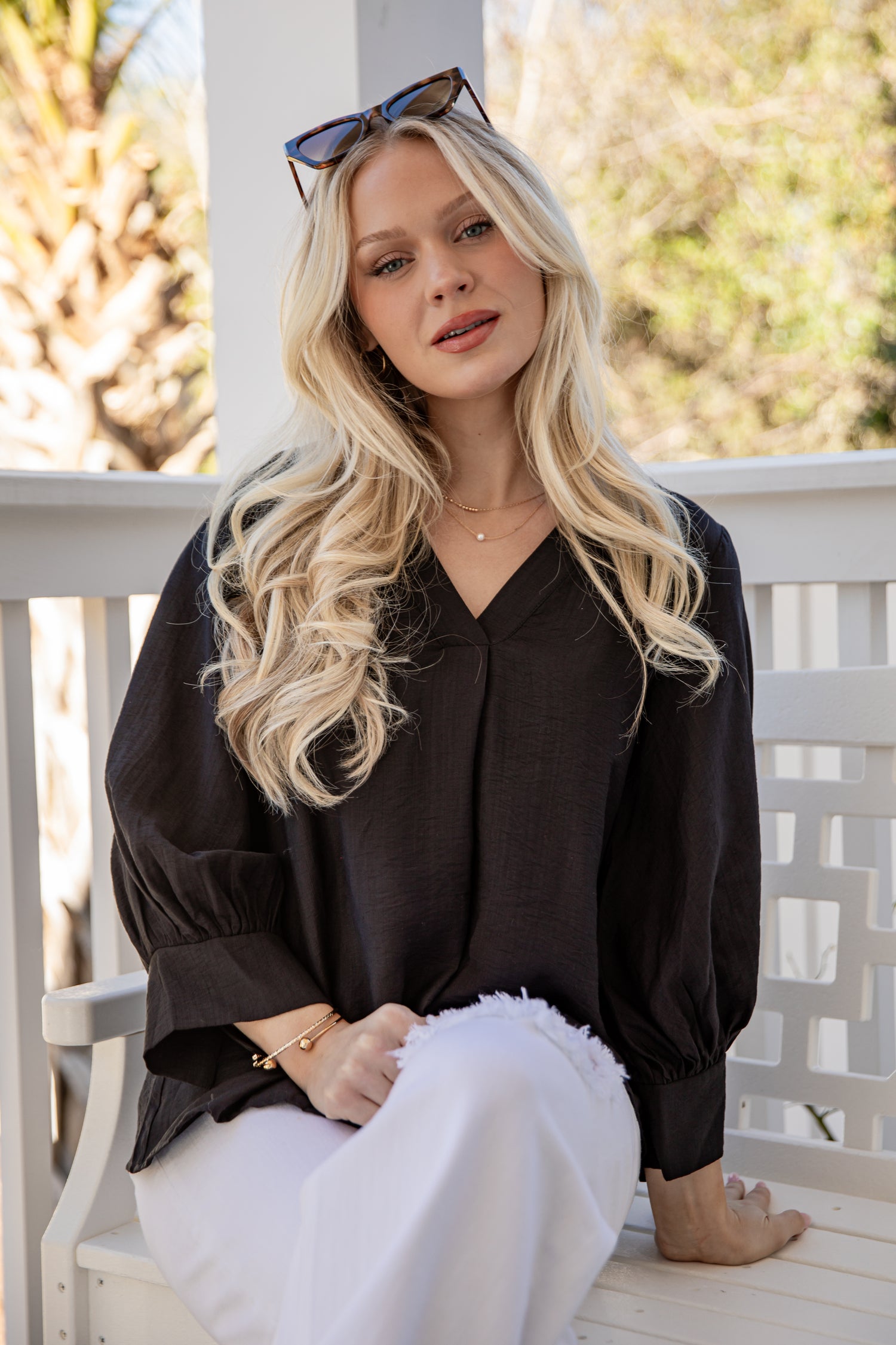 Soft Spoken Long Sleeve Blouse | Trendy Women's Tops | ShopDressUp Taupe / Small Soft Spoken Long Sleeve Blouse | Trendy Women's Tops | ShopDressUp Taupe / Small