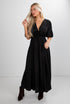 black maxi dress