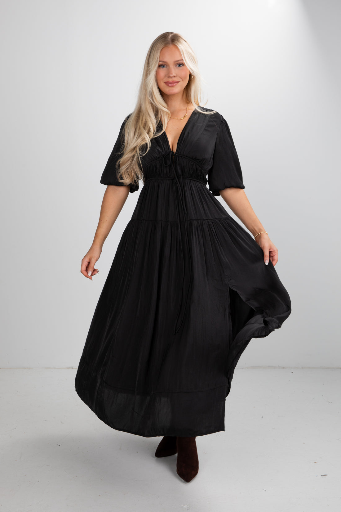 black maxi dresses