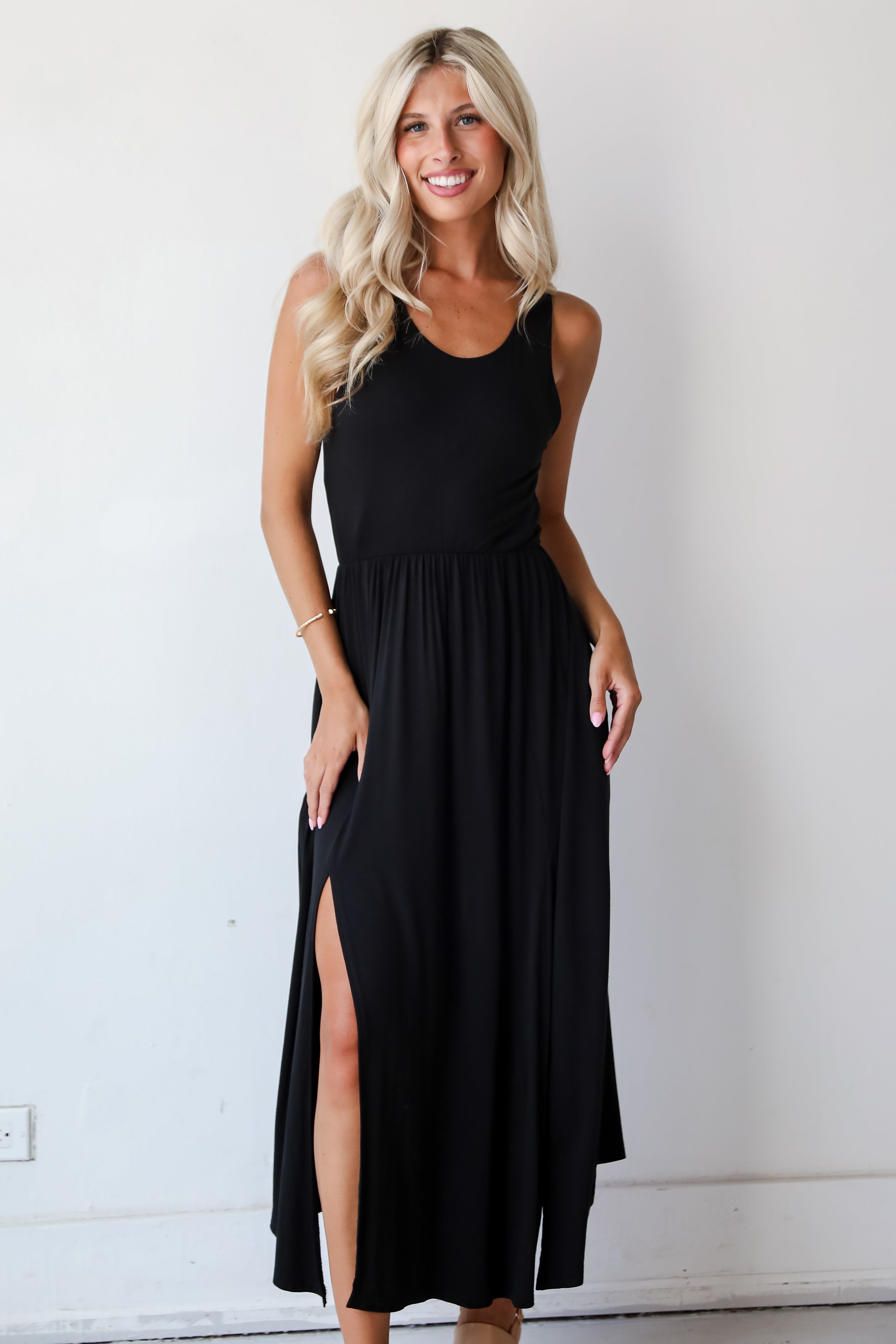 Chic Black Maxi Dress | Jersey Knit Dresses | ShopDressUp – Dress Up