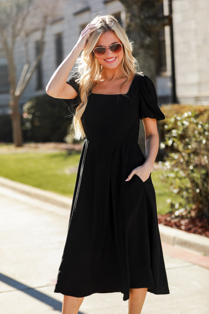 black dresses for women,Black Midi Dress, You're The One Black Midi Dress, Black Mini Dress, Black Dress, Dress Boutique, Women's Black Dress