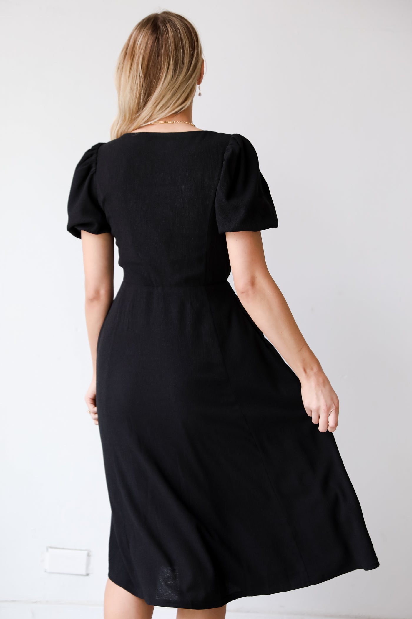 flowy black midi dress, Black Midi Dress, You're The One Black Midi Dress, Black Mini Dress, Black Dress, Dress Boutique, Women's Black Dress