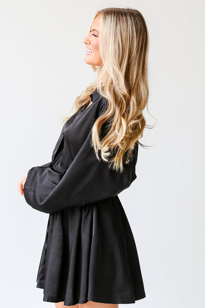 black mini dresses for fall