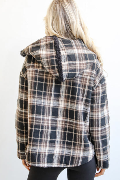 Perfected Comfort Reversible Sherpa Plaid Jacket